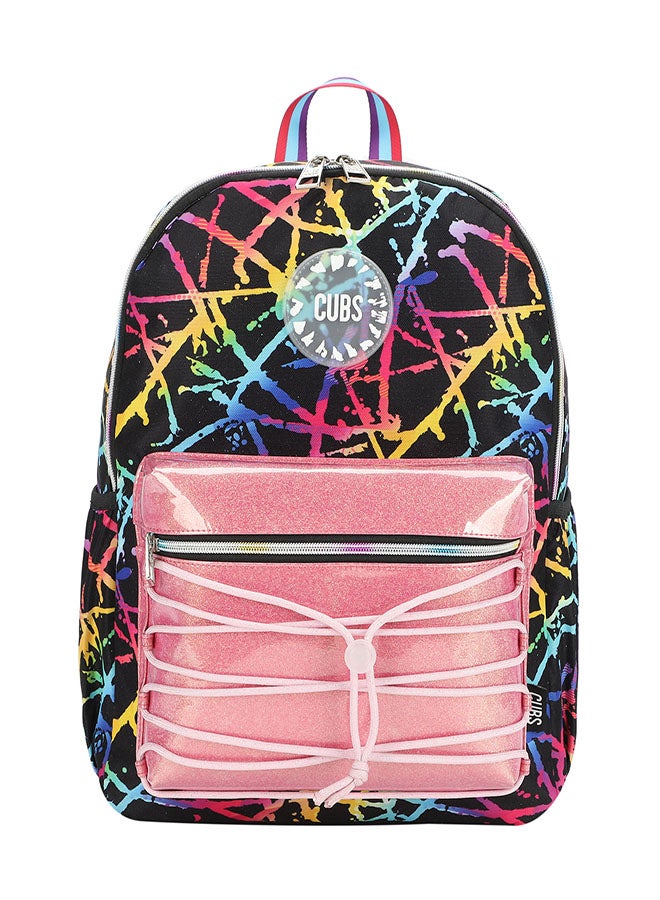 CUBS Abstract Print Waterproof Kids 28L Backpack with zip closure Ideal for 8-15 years age group, Compatible with 15" Laptop - Image 1