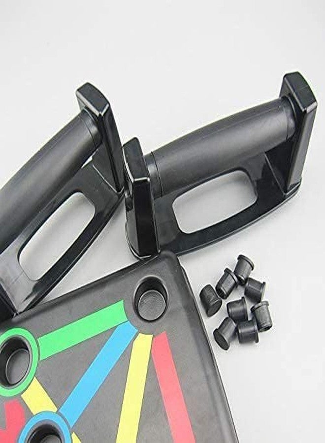 Owlix NSPA80_Foldable Push Up Board Body Exercise Home Gym Training Body Fitness Multi-Training Bar (Black) - Image 2