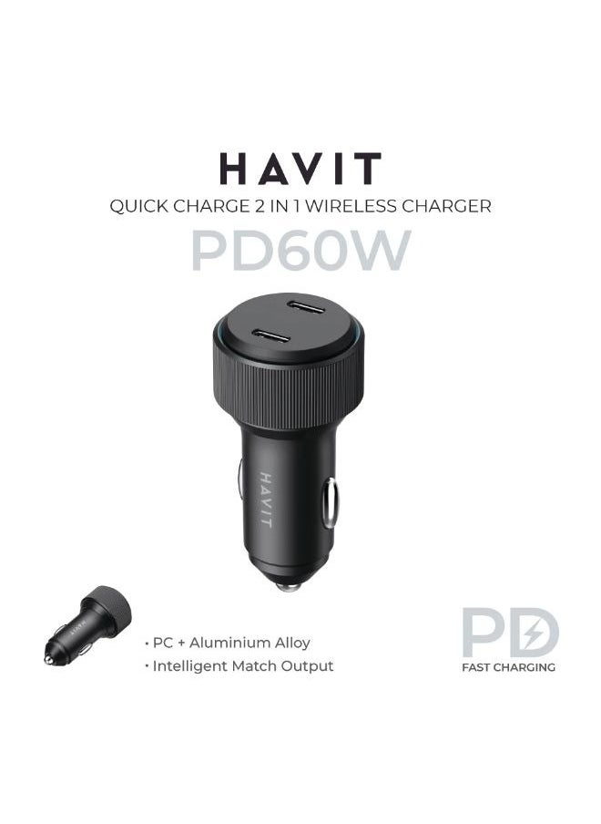 havit Havit CC2014 Car Dual USB total 60 w  Charger  - Image 4