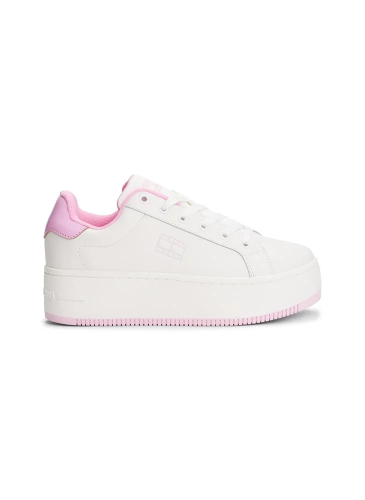 TOMMY JEANS Flatform Patent Lace Ups Sneakers