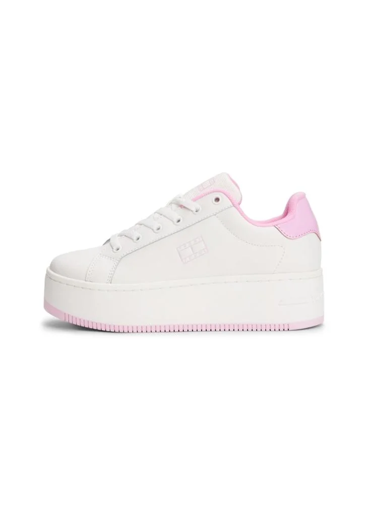 TOMMY JEANS Flatform Patent Lace Ups Sneakers