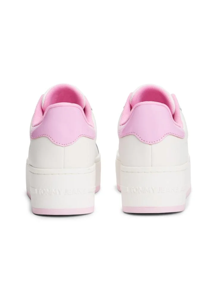 TOMMY JEANS Flatform Patent Lace Ups Sneakers