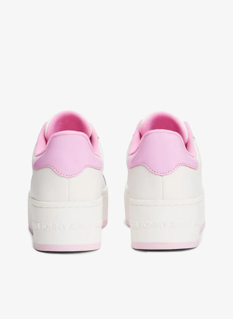TOMMY JEANS  Flatform Patent Lace Ups Sneakers for Women | Best Price UAE