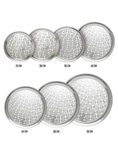 A TO Z 555 Premium Stainless Steel Round Tray 55 cm – Multipurpose Serving Plate for Biriyani, Mandi, Arabic Cuisine, Fruits, Vegetables & More  Durable & Decorative Tray for Home, Restaurant, |Mirror Finish  - Image 5