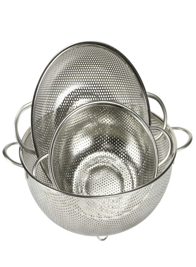 Chef Craft Select Micro-Perforated Colander, 2.5 quart, Stainless Steel - Image 4