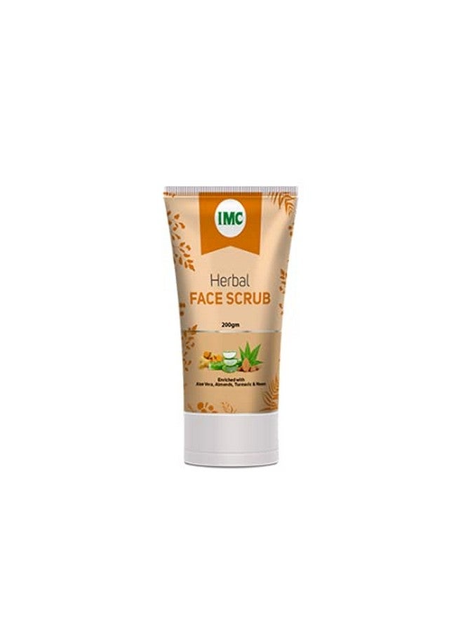 IMC HERBAL FACE SCRUB (Enriched with Aloe Vera, Almonds, Haldi and Neem) 150g