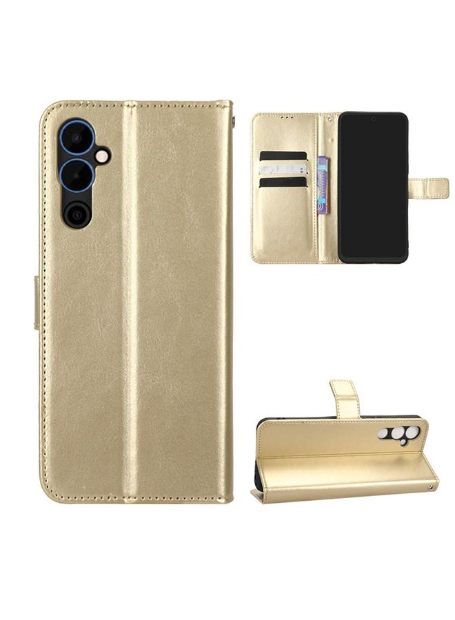 Tecno Pova Neo 2/LG6n Case Cover Soft PU Leather Flip Folio Wallet with Card Slots Back Cover Drop-Proof Shock-Proof Protective Cell Phone Back Accessories Protection  - Image 1