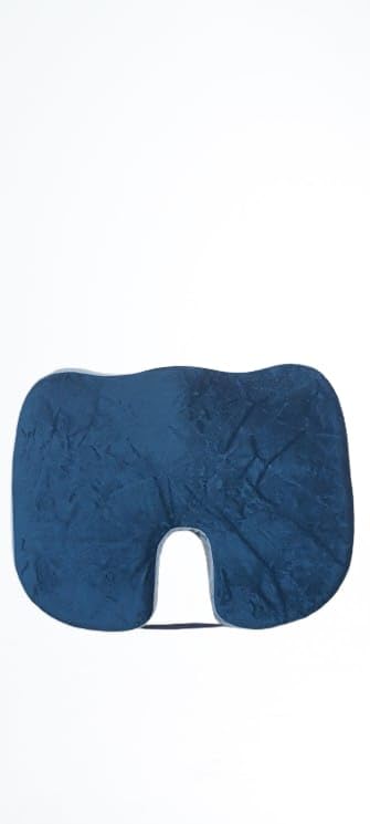 URMIT SURGICAL وسادة مقعد موصى بها من قبل الأطباء لتخفيف ألم العصعص، تخفيف ألم عرق النسا، دعم الورك، دعم أسفل الظهر - وسائد كرسي مصنوعة من رغوة طبية للجلوس مع غطاء قابل للإزالة. - أزرق - Image 2