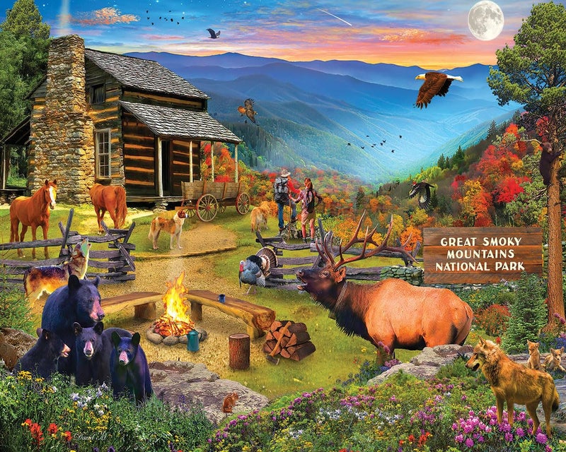 White Mountain Puzzles - Great Smoky National Park - 1000 Piece Jigsaw Puzzle for Adults & Kids - Fun Family Activity - 24"x30" - Image 1