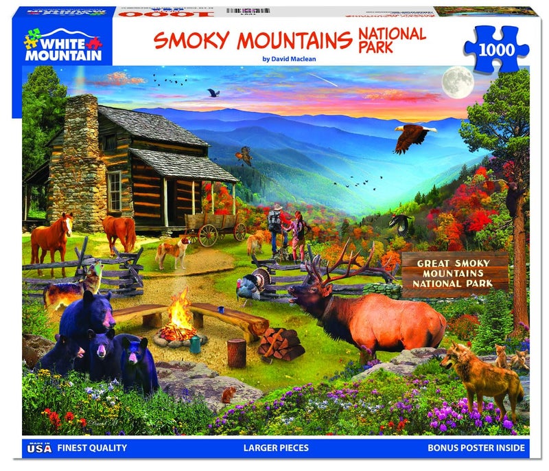 White Mountain Puzzles - Great Smoky National Park - 1000 Piece Jigsaw Puzzle for Adults & Kids - Fun Family Activity - 24"x30" - Image 2
