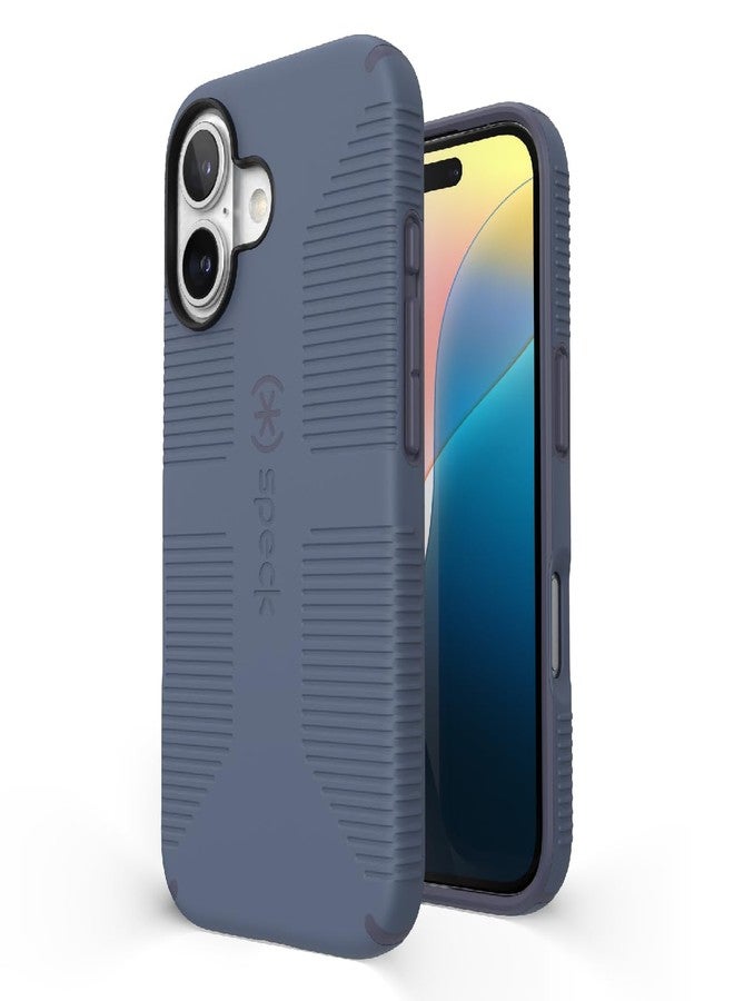 Speck iPhone 16 Case - iPhone 16 Case for Women, and Men - CandyShell Grip Case iPhone 16 Phone Case Slim MagSafe - Mystery Blue/Faded Denim - Image 1