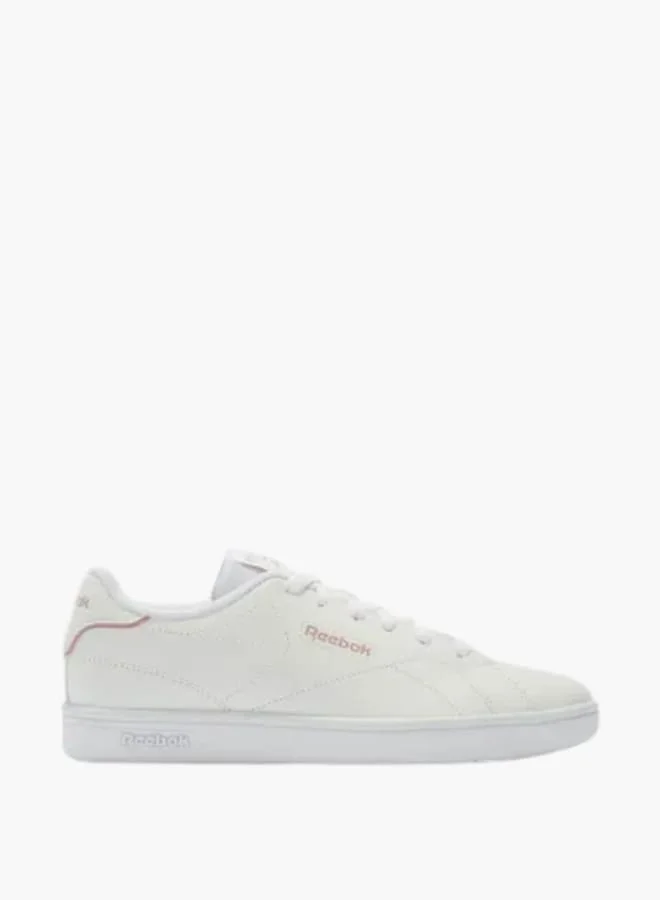 ريبوك Women's Logo Detail Lace-Up Sports Shoes - Reebok Court Clean