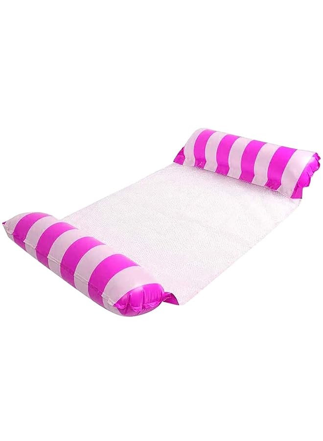 KASTWAVE Inflatable Water Hammock Swimming Pool Beach Floating Recliner Inflatable Water Hammock Floating Bed Lounge Chair Drifter Swimming Pool Beach Float For Adult Rose Red - Image 1