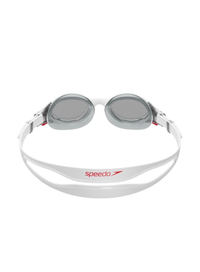 Speedo Biofuse 2.0 Swimming Goggles - White/Red - Image 2