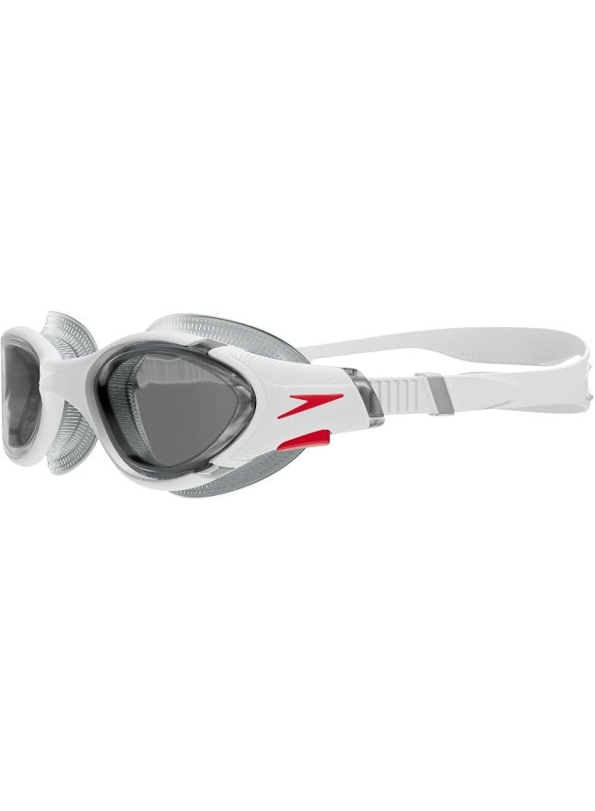 Speedo Biofuse 2.0 Swimming Goggles - White/Red - Image 2