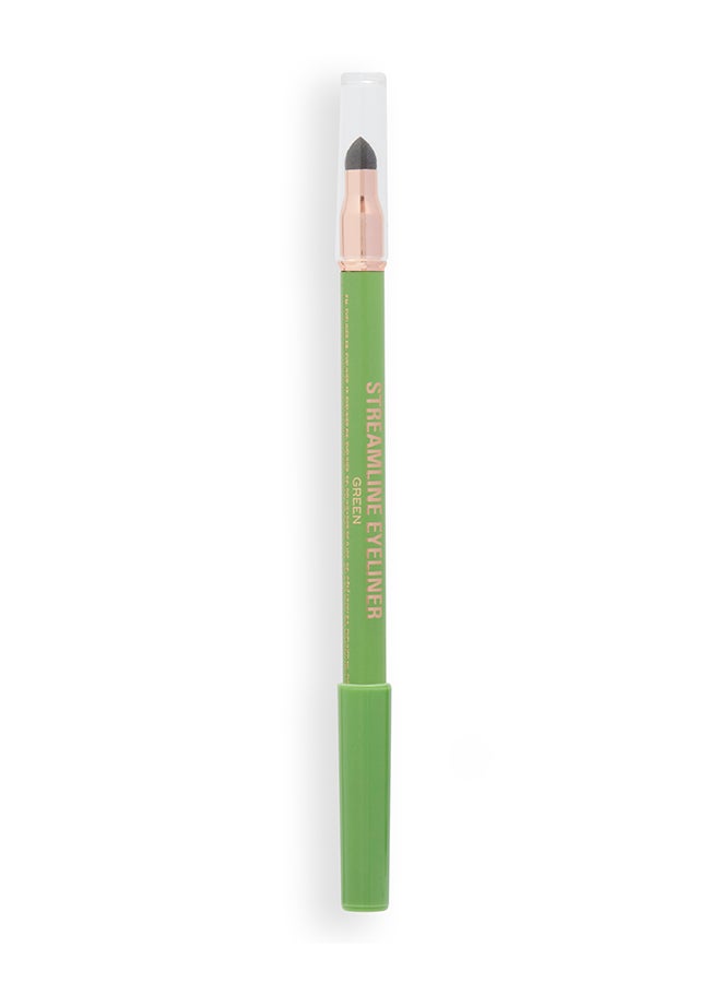 REVOLUTION Makeup Revolution Streamline Waterline Eyeliner Pencil Green  - Image 2