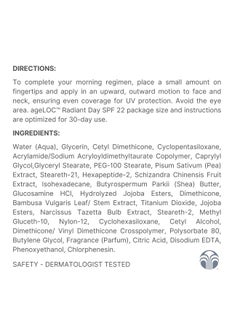Nu Skin Nu Skin ageLOC Radiant Day SPF 22 | Broad-Spectrum UV Protection | Lightweight, Non-Greasy Daily Sunscreen | Supports Skin Hydration & Defense | Daily Skin Care | 30-Day Supply  - Image 2