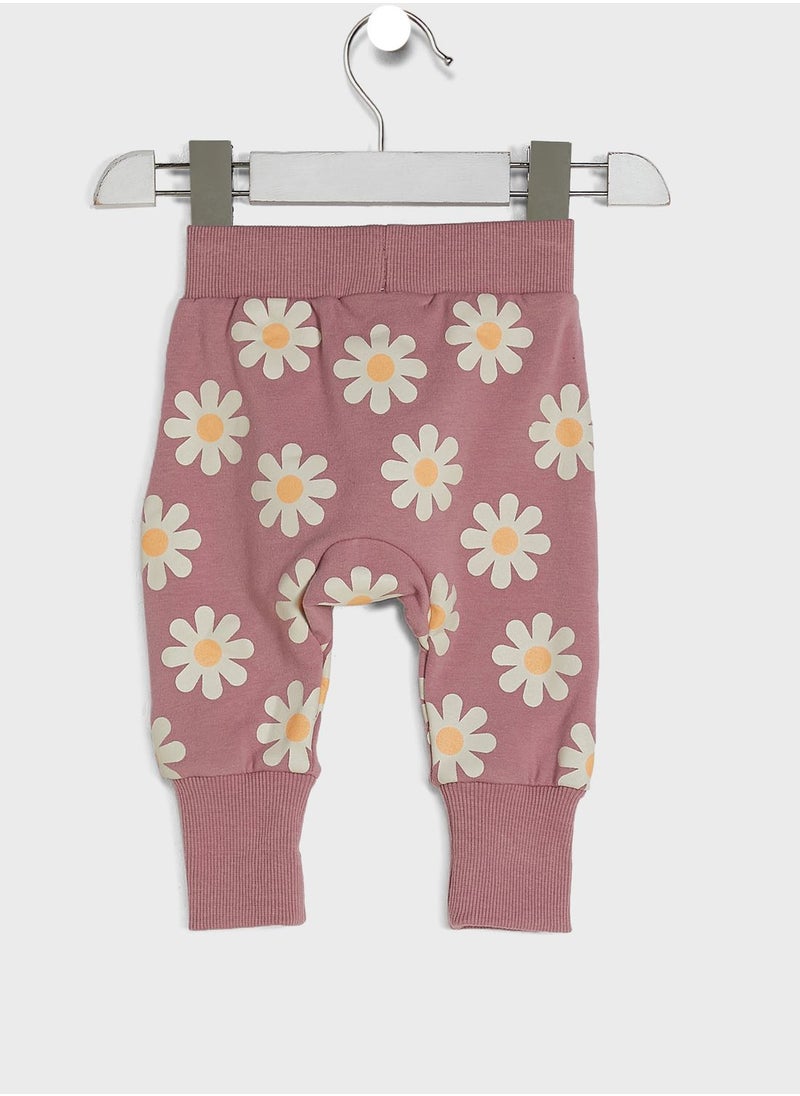 Cotton On - Kids Floral Print Sweatpants - Image 1