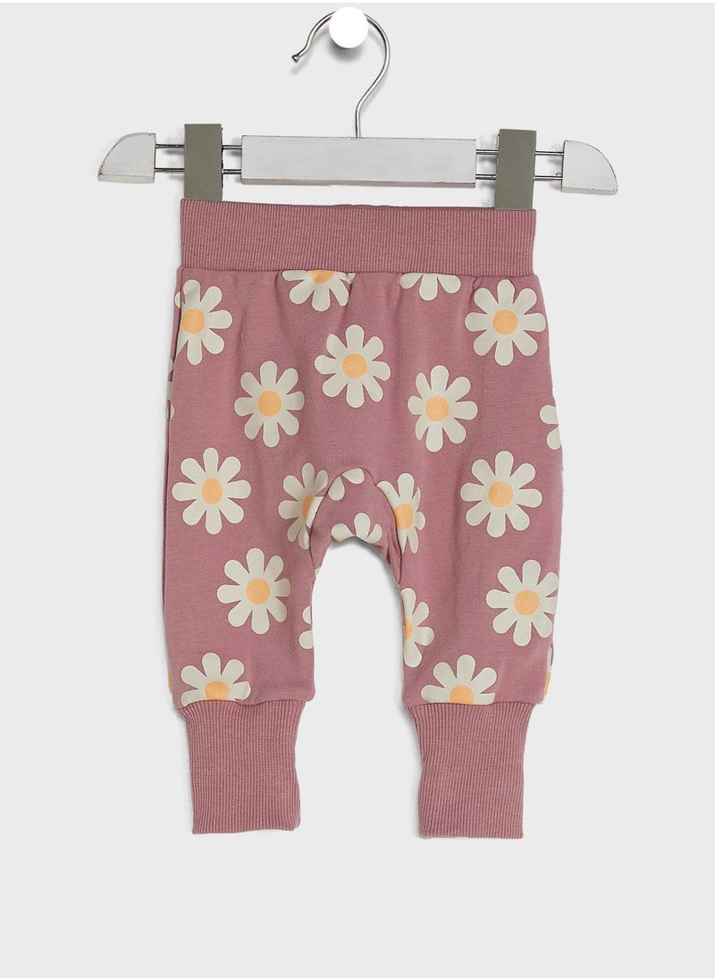Cotton On - Kids Floral Print Sweatpants - Image 1