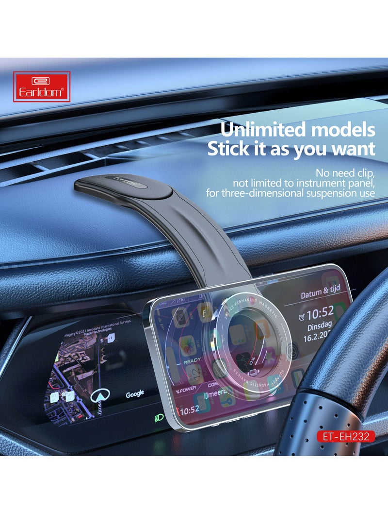 NEW Magnetic Car Phone Holder: Strong Base & Foldable Design for Samsung - Image 2