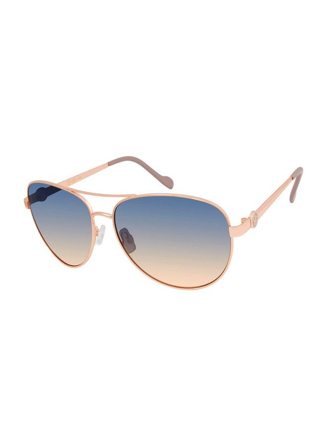 Jessica Simpson Women'S J5596 Classic Metal Aviator Pilot Sunglasses With Uv400 Protection Glamorous Sunglasses For Women 60Mm - Image 1