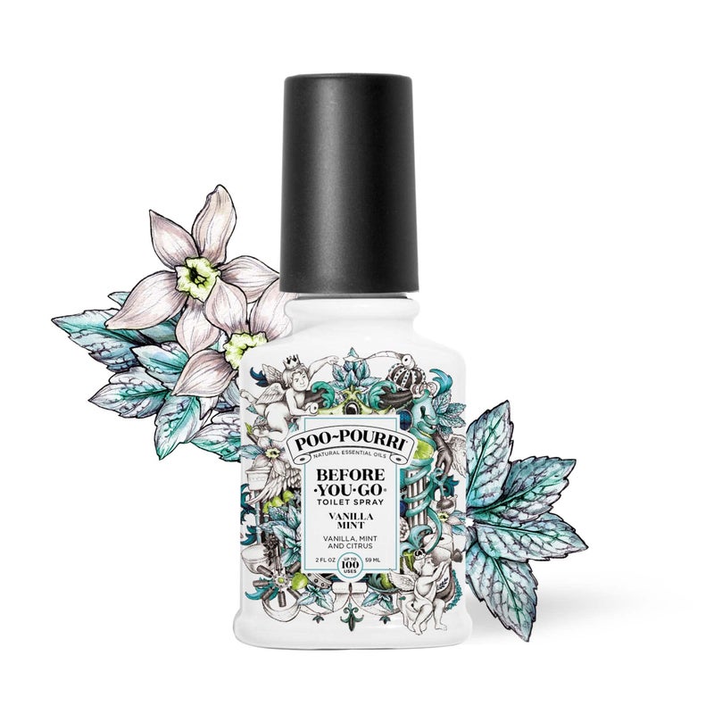 Poo-Pourri Before-You-Go Toilet Spray, Vanilla Mint, 2 Fl Oz - Vanilla, Mint and Citrus - Image 2