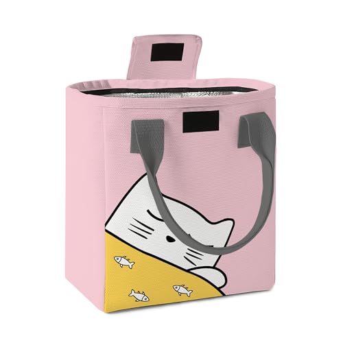 The Purple Tree Insulated Lunch Bags for Women and Kids (Pack of 1, Pink) Portable Lunch Bags, Lunch Bugs with Thermal insualtion, hot and Cold Lunch Bags, Tiffin Bags,Canvas,3.8 Liters - Image 2