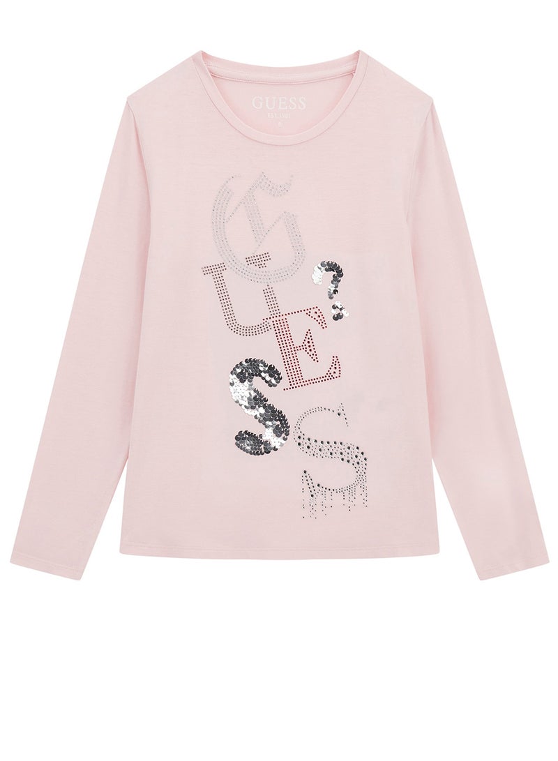 GUESS Kids Graphic Crew Neck T-Shirt - Image 1