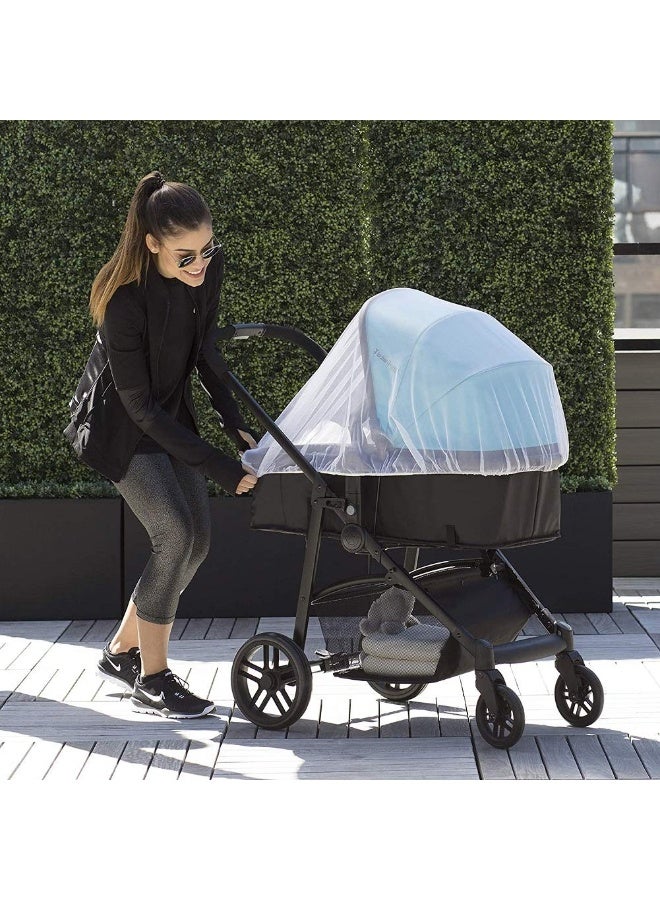 Sysmie Durable Baby Stroller Mosquito Net (2 Pack) - Perfect Bug Net for Strollers, Bassinets, Cradles, Playards, Pack N Plays and Portable Mini Crib (Blue) - Image 5