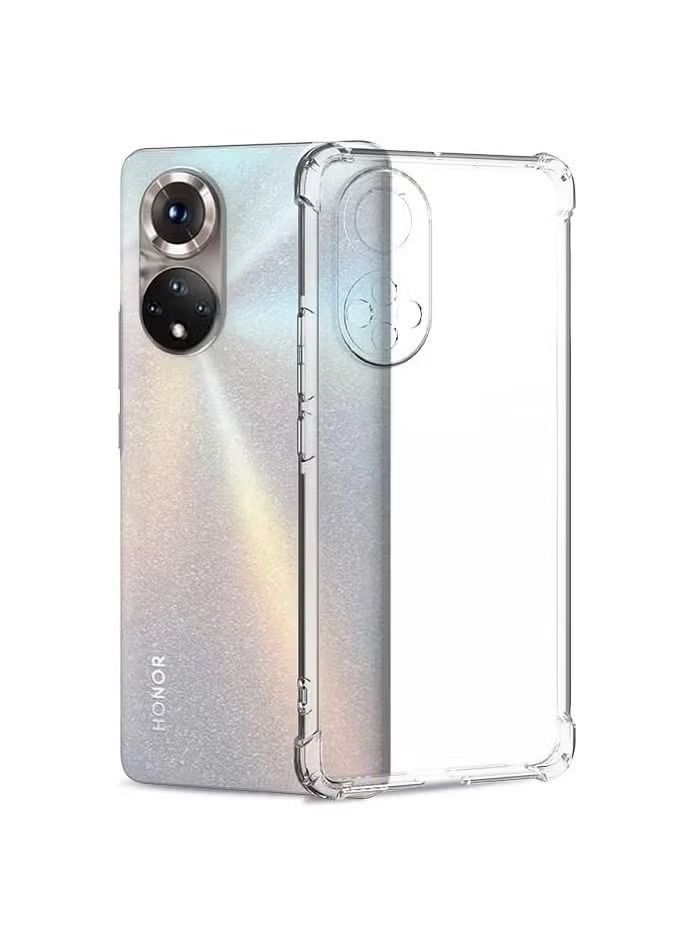 إيف جراب لهاتف Huawei Honor 50 5G / Huawei Nova 9 ، غطاء شفاف من السيليكون TPU الناعم مع ممتص للصدمات شفاف