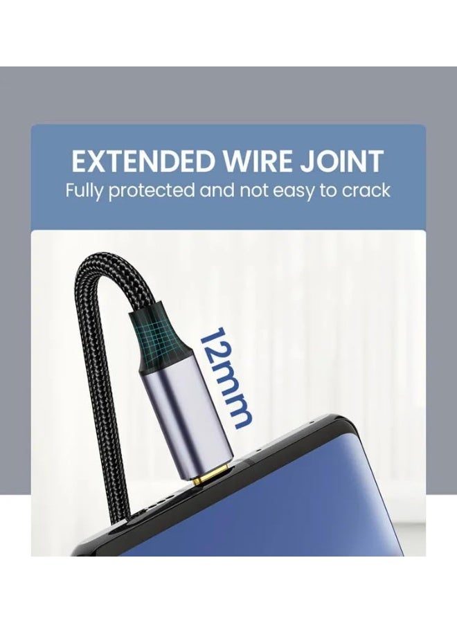 Micro B to Type-C Cable – 5Gbps High-Speed Data Transfer & 3A Fast Charging, Nylon, Compatible with MacBook, iPad, Galaxy S24, Laptops, and External Hard Drives – 0.5M / 1M - Image 2