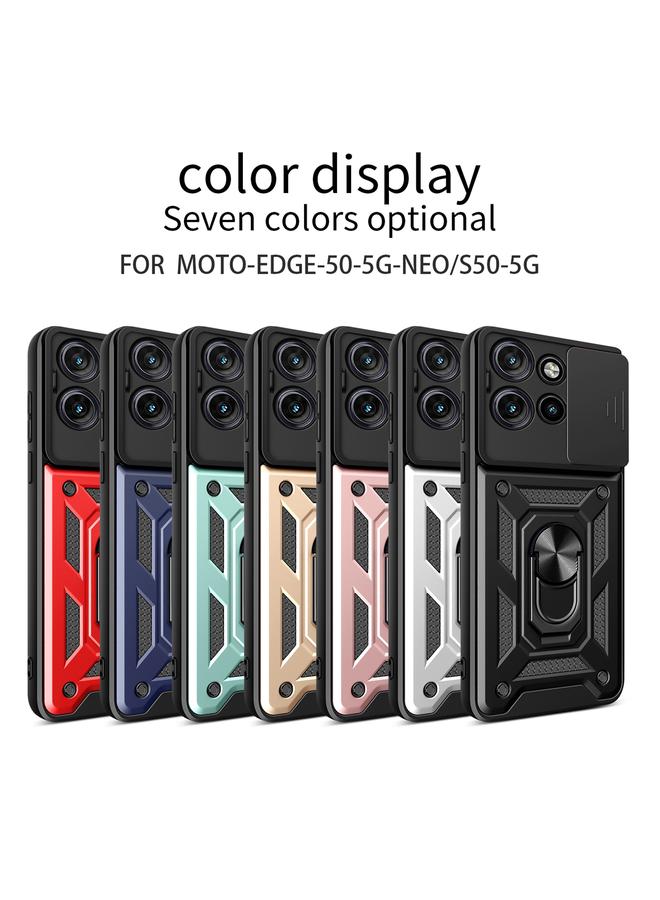 اس-توب جراب لهاتف Motorola Edge 50 Neo بتصميم غطاء كاميرا منزلق من مادة TPU الهجينة لهاتف الكمبيوتر الشخصي - Image 2