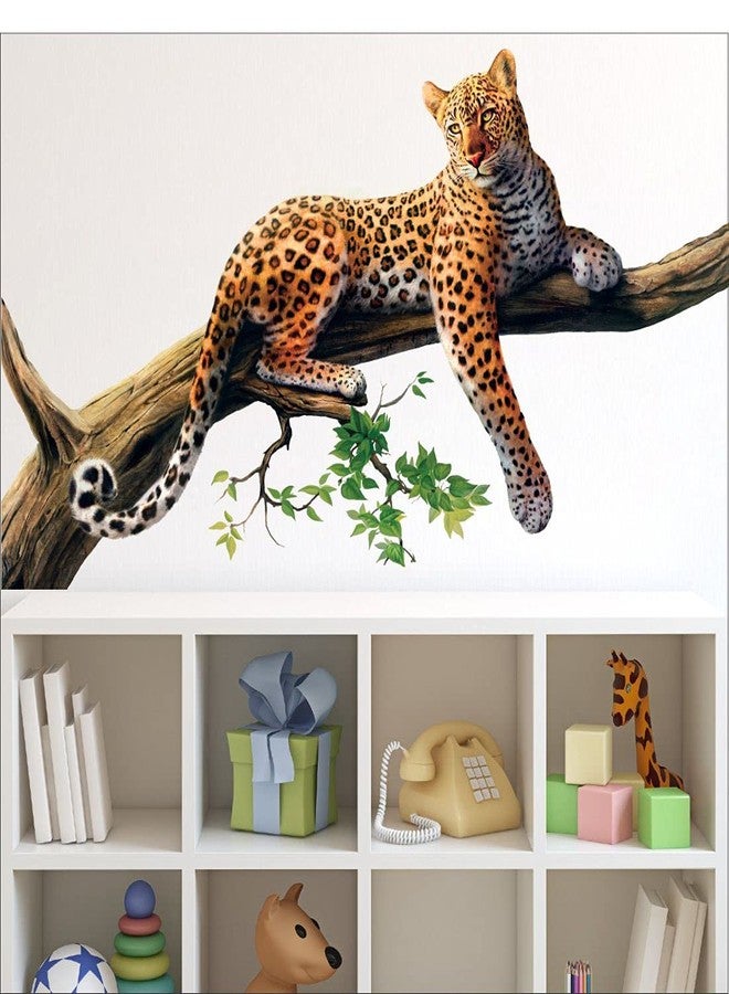 DSticker Self Adhesive Wall Stickers for Home Large Size (81x53) Cartoon Wall Stickers for Kids | Vinyl Stickers for Bedroom (Pack of - 1) (Jaguar) - Image 4