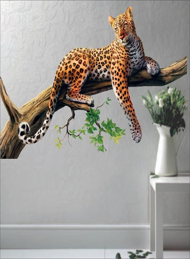 DSticker Self Adhesive Wall Stickers for Home Large Size (81x53) Cartoon Wall Stickers for Kids | Vinyl Stickers for Bedroom (Pack of - 1) (Jaguar) - Image 3