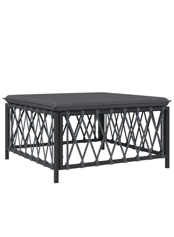 vidaxl 5 Piece Garden Lounge Set with Cushions Anthracite Steel 3186851 - Image 5