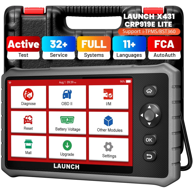 Launch LAUNCH X431 CRP919E Lite OBD2 Scanner2025 New Bidirectional Scan Tool Full System Diagnostic Scanner32 Service Active TestFCA AutoAuth 2 Years Free Update