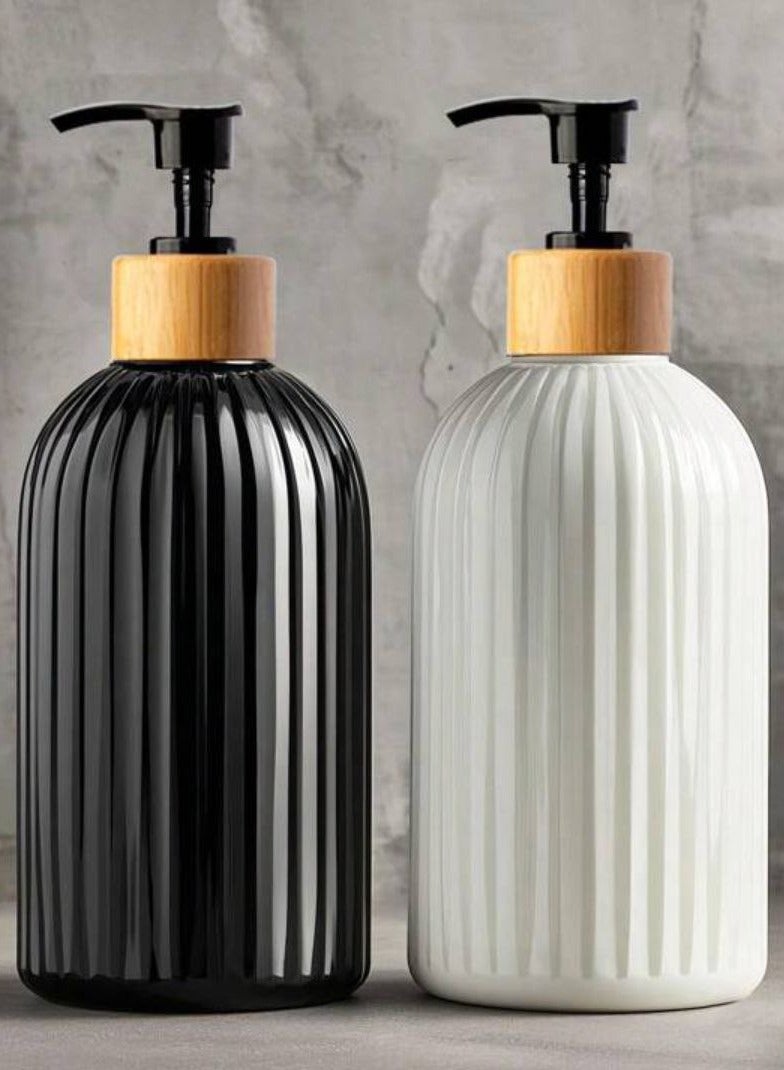 2 * 1 Bathroom Soap Dispenser, Vertical Glass Soap Dispenser Bathroom Hand Soap Dispenser Kitchen Hand Soap And Dishwashing (1pc) - Image 1