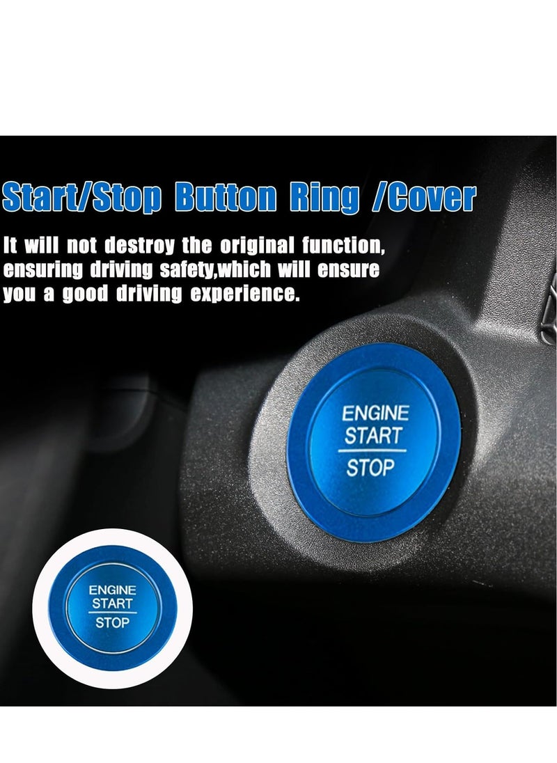 SYOSI - 9PCS Air Conditioning Knob Cover Compatible with 2023 2024 Honda CRV 11th Gen Civic 2022-2024 Aluminum Control Console Engine Start/Stop Push Button Ring Vent AC Volume Accessories - Image 1