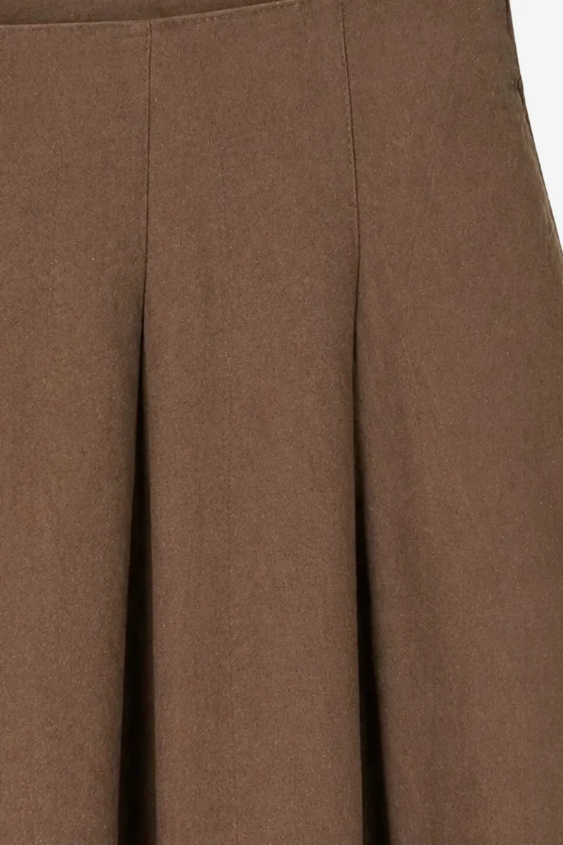 ميكسراي MIXRAY High Waist A-Line Midi Skirt