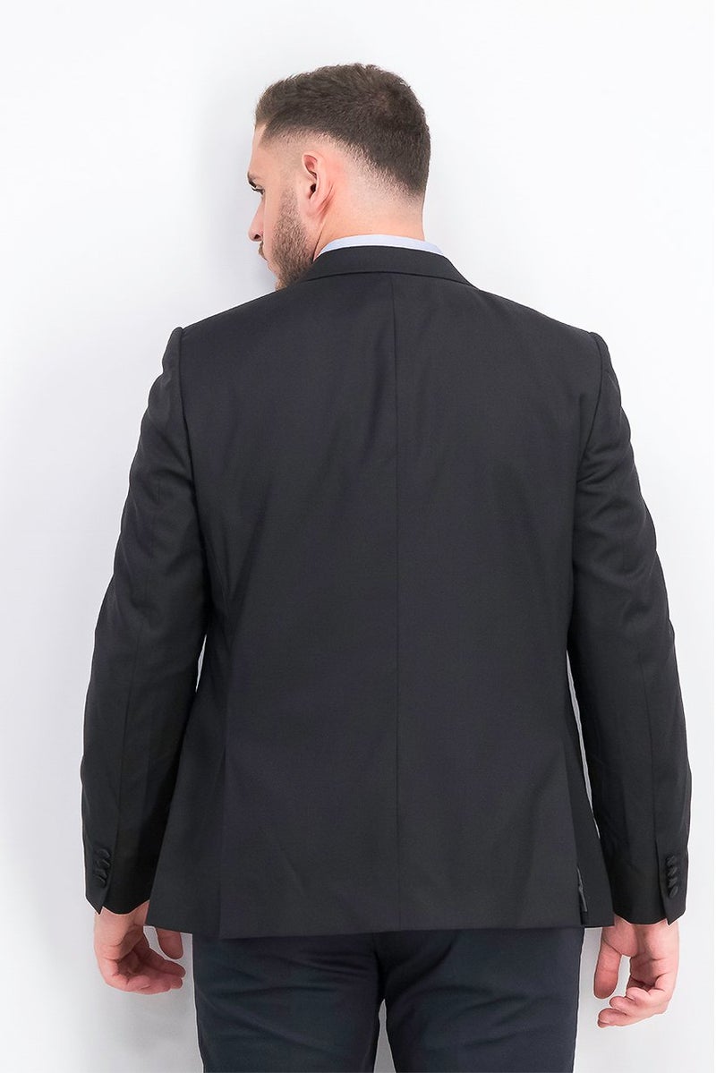 Paul Smith Men Tailored Fit Solid Casual Blazer, Black - Image 2