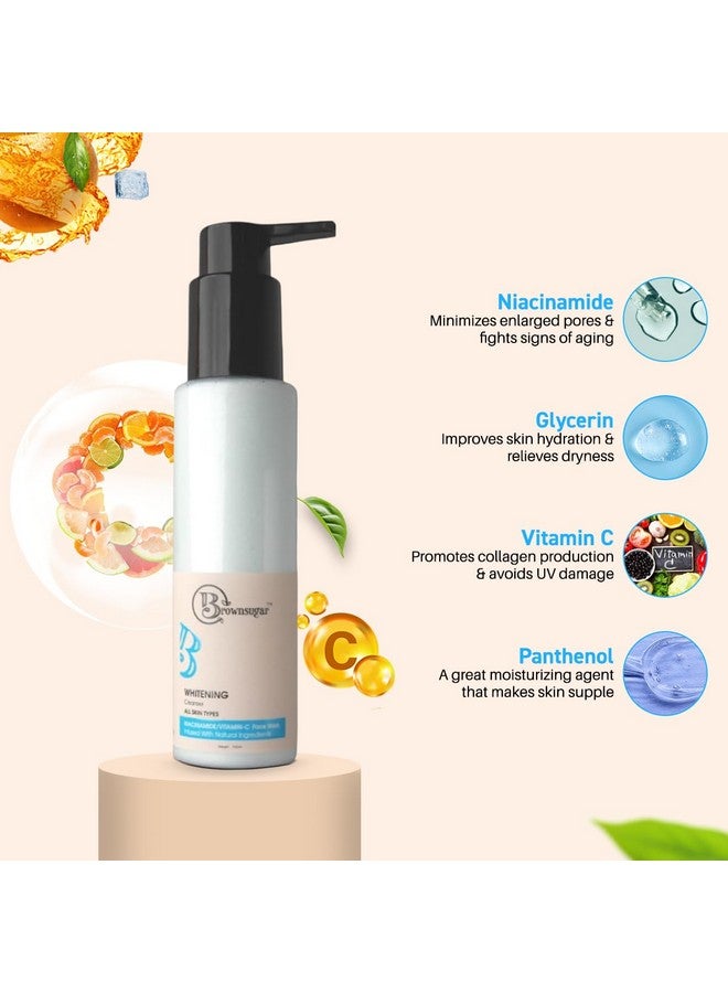 Brown Sugar Brownsugar Gentle Face Cleanser for Instant Brightness | with Niacinamide & Vitamin C | Non irritating Formula | Fights Dark Spots & Dull Skin | For All Skin Types | Pareaben and Silicon Free | (100 ml) (Pack Of 1) - Image 4