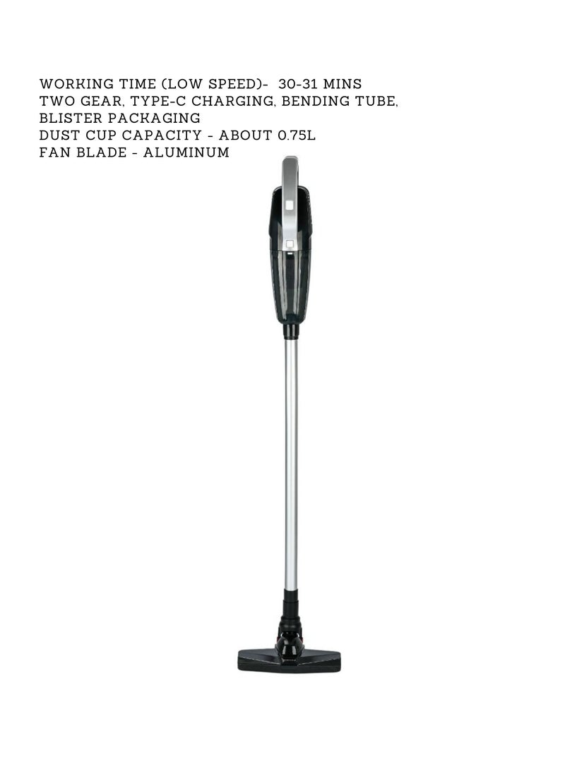 High-Power Stick Cordless Vacuum – 9000Pa Suction, 6000mAh Battery, HEPA Filter with Double-Layer Protection, 0.75L Capacity, Type-C Charging  - Image 3