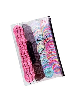 Aeyistry 200 Pcs Colorful Tiny Elastic Hair Bands Rope No Crease Ponytail Holdersfor Baby Girls Infants Toddlers Hair Bands Elastic Ponytail Holder 