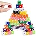 Hxezoc 50 Pieces Colored Dice Set 16mm Standard Game Dices Acrylic 6 Sided Colorful Bulk Casino Dice for Casino Theme Party Board Games Vegas Birthday Party Supplies Square Corner - Image 2