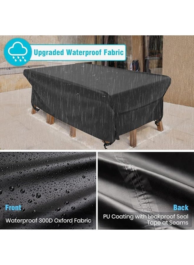 Heavy Duty Patio Furniture Covers Waterproof, Patio Furniture Set Cover Outdoor Sectional Sofa Set Cover, Patio Table and Chair Set Cover 3mx2m - Image 2
