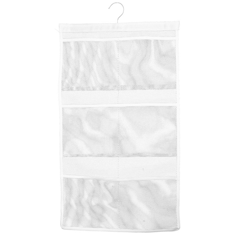 Shower Storage System with Washable Material and Portable Hooks for Dorms or Cruises - Image 1
