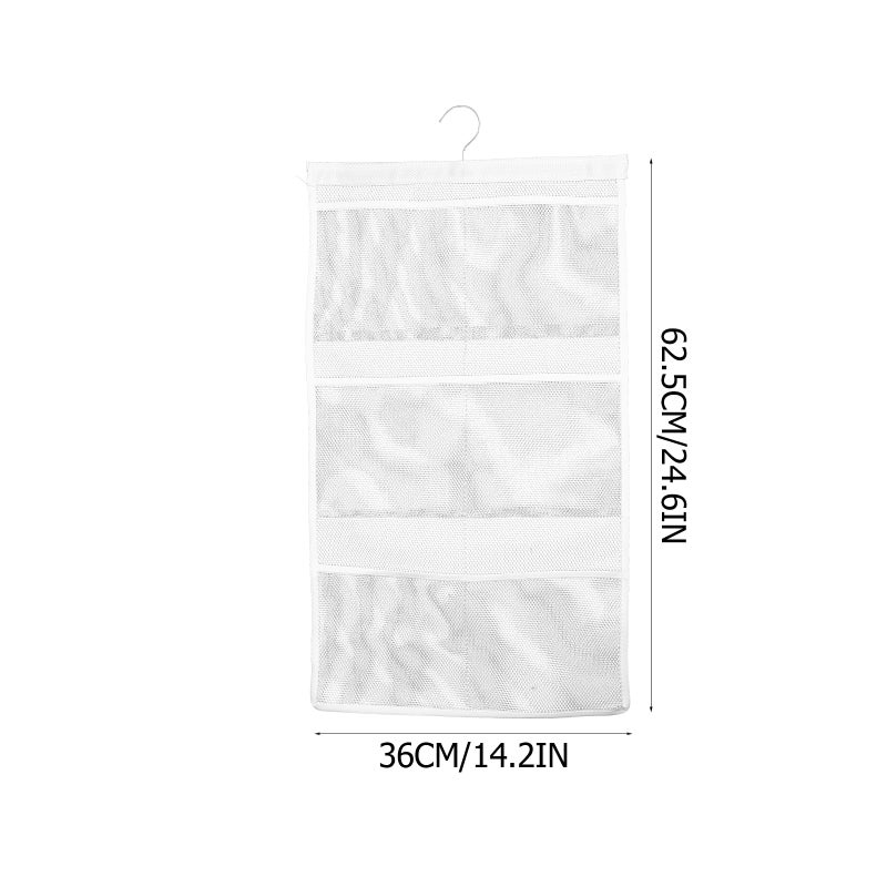 Shower Storage System with Washable Material and Portable Hooks for Dorms or Cruises - Image 2