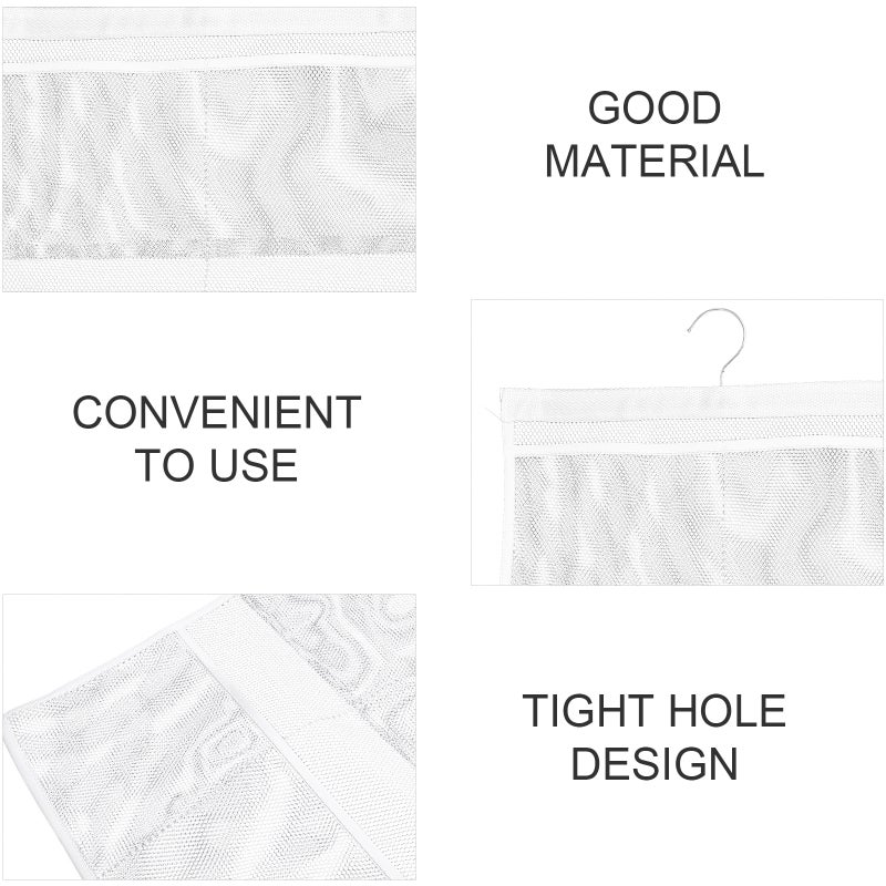 Shower Storage System with Washable Material and Portable Hooks for Dorms or Cruises - Image 4