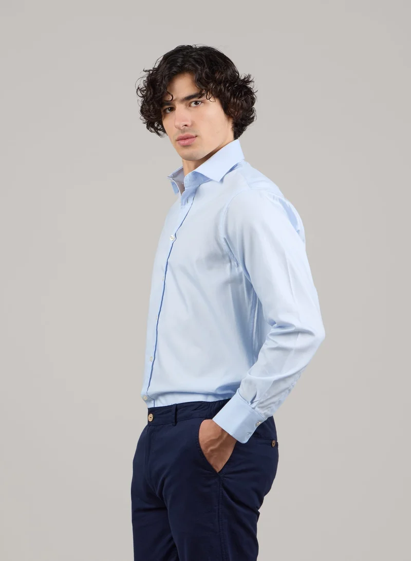 Just Nature Light Blue Classic Fit Formal Shirt for Men | Best Price UAE