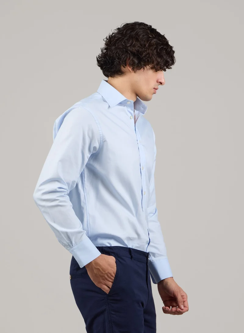 Just Nature Light Blue Classic Fit Formal Shirt for Men | Best Price UAE